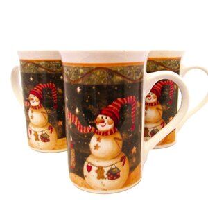 Let it Snow, Let it Snow,Christmas Snowman ceramic coffee,hot chocolate tea mugs